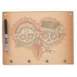 Day of the Dead Sugar Skull Couple Dry Erase Board