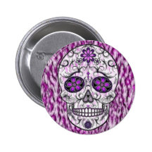 Day of the Dead Sugar Skull - Pink & Purple 1.0