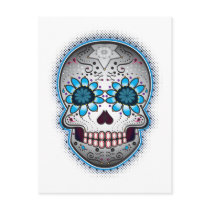 Day Of The Dead Sugar Skull Post Card