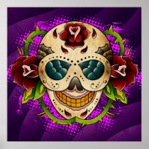Day Of The Dead Sugar Skull Poster