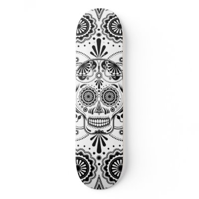 Day of the Dead Sugar Skull Skateboard Decks by BluePlanet