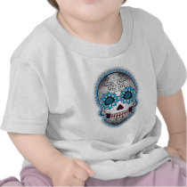 Day Of The Dead Sugar Skull Tee Shirt