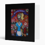 DAY OF THE DEAD WAITRESS 3 RING BINDERS