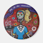 DAY OF THE DEAD WAITRESS FRIDGE MAGNETS