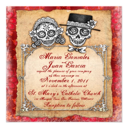 Day of the Dead Wedding Invitations
