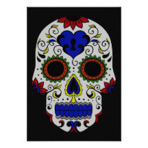 Day of the Dead with Blue Key Heart Announcement