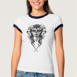 Day of the Dead Woman (grey) t-shirts