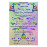 Day of Your Birth - Happy 50th Birthday Stationery Paper