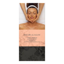 Day Spa Massage Therapy Price List {Peach} Rack Card Template