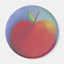 Day Thirty five - Red Pastel Refrigerator Magnets