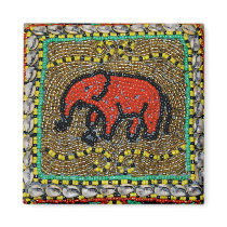 Dayak Elephant Native Tribal Art Magnets