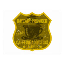 Daycare Caffeine Addiction League Post Card