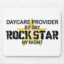 Daycare Provider Rock Star Mouse Pads