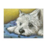 Daydreaming westie postcard