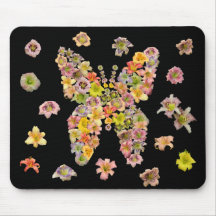 Daylily Butterfly Mouse Pad