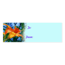 Daylily Gift Tag Business Card Templates