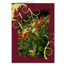 Daylily Swirls Card