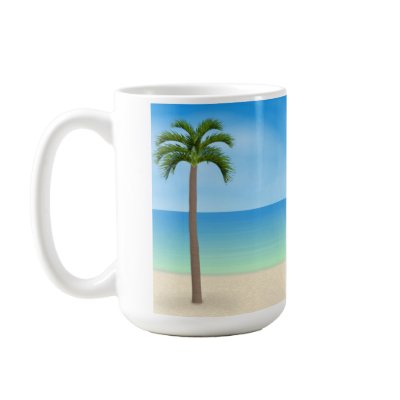 Daytime Beach Scene: Coffee Mug by spiritswitchboard