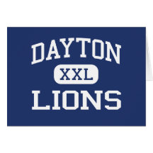 Dayton - Lions - High School - Dayton Pennsylvania Greeting Card