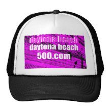 Daytona Beach 500 on Fuchsia Tire Tracks Hat