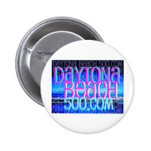 Daytona Beach Art Pinback Button