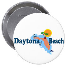 Daytona Beach. Badges Avec Agrafe