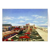 Daytona Beach Florida Oceanfront Park and Promenad Card