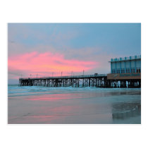 Daytona Beach Main Street Pier Sunrise Postcard postcards