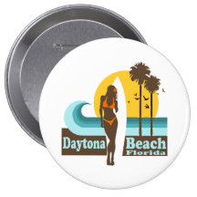 Daytona Beach. Pinback Buttons