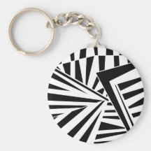 dazzle camouflage(black) キーチェーン