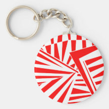 dazzle camouflage(red) キーホルダー