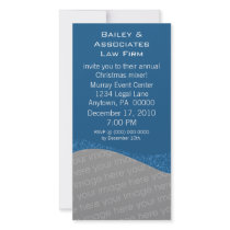 Dazzling Holiday Sparkle Party Photo Card, Blue