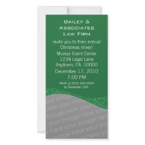 Dazzling Holiday Sparkle Party Photo Card, Green