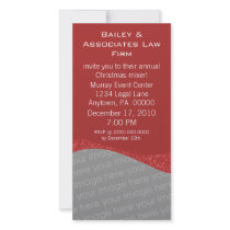 Dazzling Holiday Sparkle Party Photo Card, Red