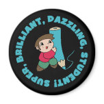 Dazzling Student Boy Fridge Magnet