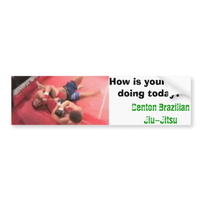 DBJJ, How is your arm doing today? Bumper Stickers by covert