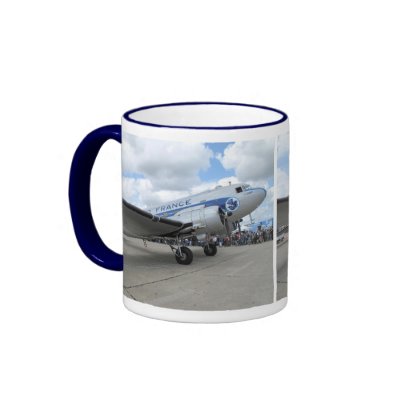 DC-3 Air France Photo Coffee Mugs by MyOtherPlanet