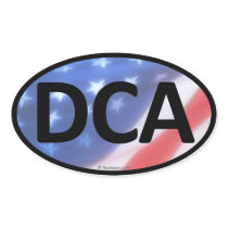 DCA Oval Sticker