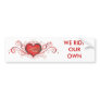 DD-ColorLogo, WE RIDEOUR OWN Bumper Sticker