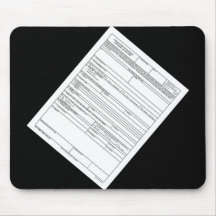 DD Form 1494 Mouse Pad