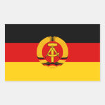 DDR Flag Rectangular Stickers