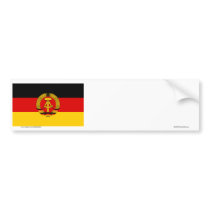 DDR German Democratic Republic Flag Bumper Stickers
