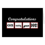 DDS Degree - CUSTOM NAME Congratulations - Greeting Cards