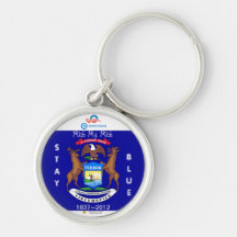 ~ de bleu de séjour de Michiganders Porte-clefs