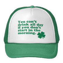 De boissons chemise toute la journée casquette