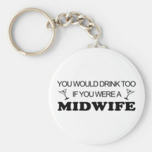 De boissons sage-femme trop - porte-clefs