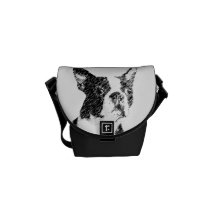 DE BOSTON MINI TOTE/MESSENGER SAC DU BULL-TERRIER BESACE
