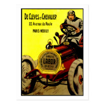De Cleves Et Chevalier ~ Vintage Automobile Ad postcards