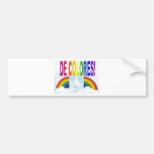 DE COLORES DOVE BUMPER STICKERS
