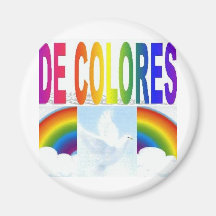 DE COLORES DOVE FRIDGE MAGNET
